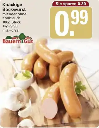 WEZ Bauern Gut Knackige Bockwurst Angebot