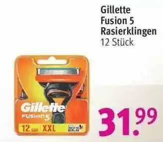 Rossmann Gilette Fusion 5 Rasierklingen Angebot