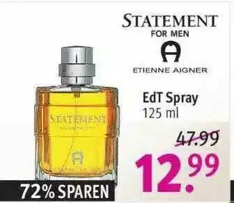 Rossmann Statement For Men Edt Spray Angebot