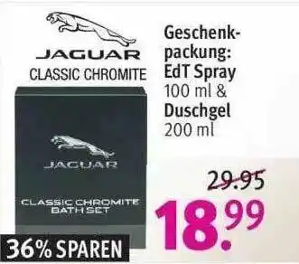 Rossmann Jaguar Geschenk Packung: Edt Spray & Duschgel Angebot