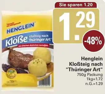 WEZ Henglein Kloẞteig nach "Thüringer Art" Angebot