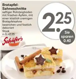 WEZ Schäfer's Bratapfel Sahneschnitte Angebot