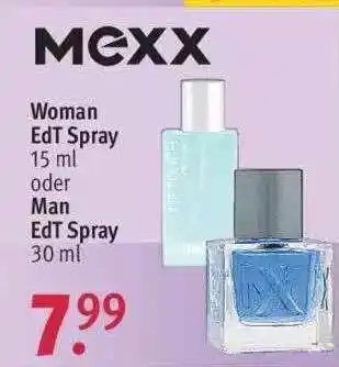 Rossmann Mexx Woman Edt Spray Oder Man Edt Spray Angebot