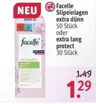 Rossmann Facelle Slipeinlagen Extra Dünn Oder Extra Lang Protect Angebot