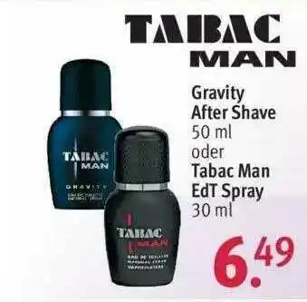 Rossmann Tabac Man Gravity After Shave Oder Tabac Man Edt Spray Angebot