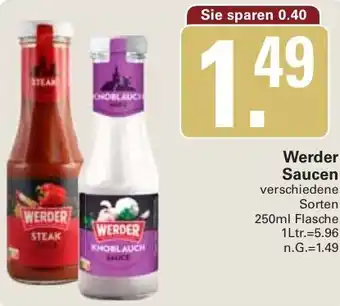 WEZ Werder Saucen Angebot