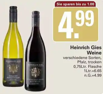 WEZ Heinrich Gies Weine Angebot