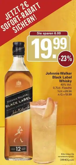 WEZ Johnnie Walker Black Label Whisky Angebot