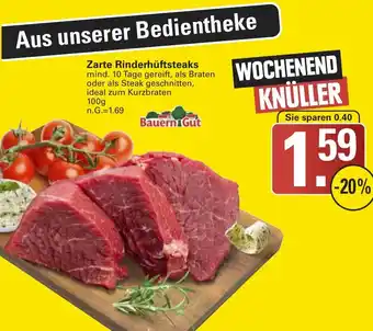 WEZ Bauern Gut Zarte Rinderhüftsteaks Angebot