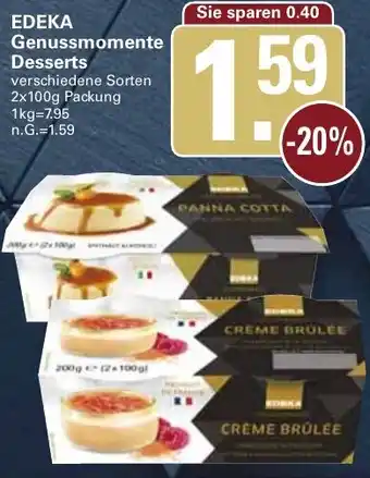 WEZ EDEKA Genussmomente Desserts Angebot