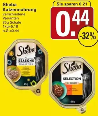 WEZ Sheba Katzennahrung Angebot