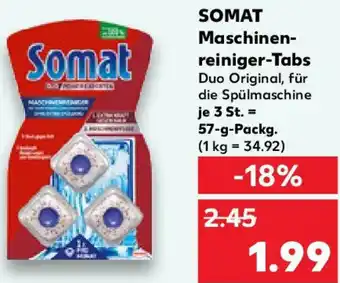 Kaufland SOMAT Maschinenreiniger-Tabs Angebot