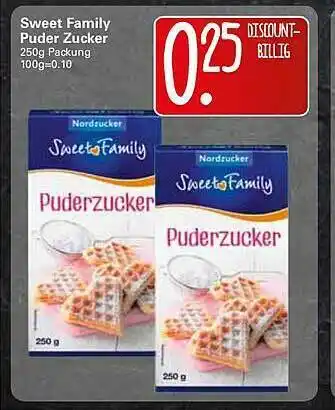 WEZ Sweet Family Puder Zucker Angebot