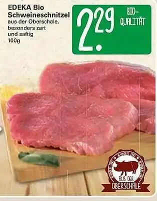 WEZ Edeka Bio Schweineschnitzel Angebot