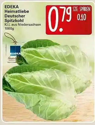 WEZ Edeka Heimatliebe Deutscher Spitzkohl Angebot