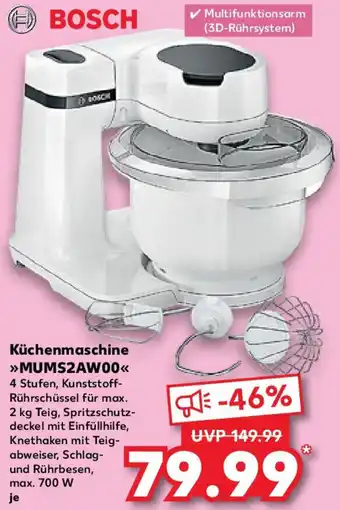 Kaufland BOSCH Küchenmaschine MUMS2AW00 Angebot