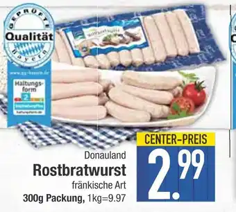 Edeka Donauland rostbratwurst fränkische art Angebot