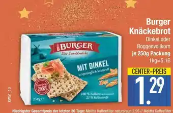 Edeka Burger knäckebrot Angebot