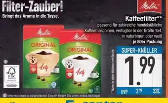 Edeka Melitta kaffeefilter Angebot