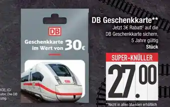 Edeka Db geschenkkarte Angebot