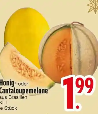 Edeka Honig- oder cantaloupemelone Angebot