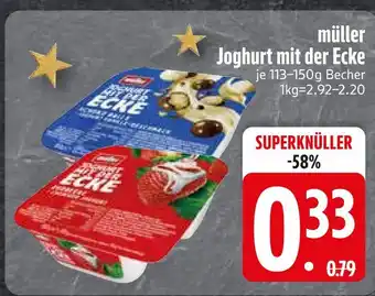 Edeka Müller joghurt mit der ecke Angebot