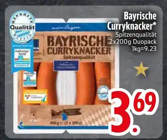 Edeka Bayrische curryknacker Angebot