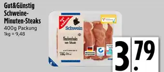 Edeka Gut&günstig schweine-minuten-steaks Angebot