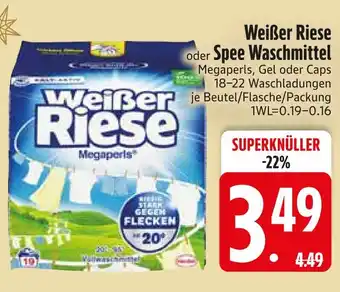 Edeka Weißer riese oder spee waschmittel Angebot