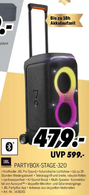 MEDIMAX JBL PARTYBOX-STAGE-320 Angebot