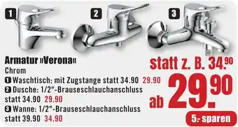 B1 Discount Baumarkt Armatur Verona Angebot