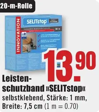 B1 Discount Baumarkt Leistenschutzband SELITStop Angebot