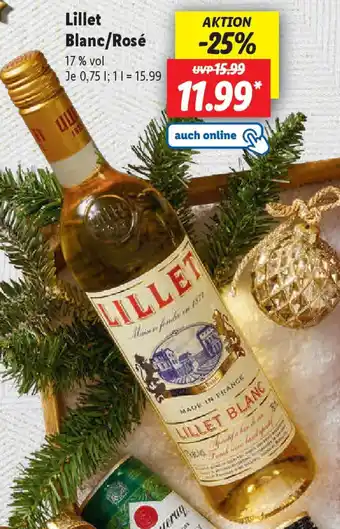 Lidl Lillet Blanc/Rosé Angebot