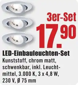 B1 Discount Baumarkt LED-Einbauleuchten-Set Angebot