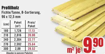 B1 Discount Baumarkt Profilholz Angebot