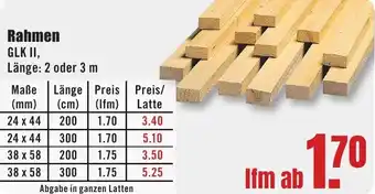 B1 Discount Baumarkt Rahmen Angebot