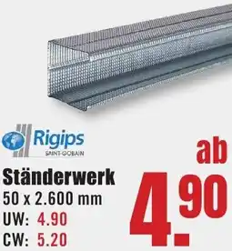 B1 Discount Baumarkt Rigips Ständerwerk Angebot