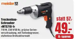 B1 Discount Baumarkt Meister Trockenbau Schrauber MTS710-1 Angebot