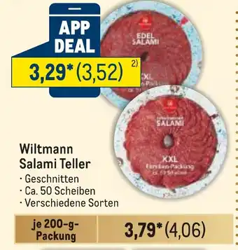 METRO Wiltmann Salami Teller Angebot