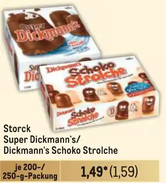 METRO Storck Super Dickmann's/ Dickmann's Schoko Strolche Angebot