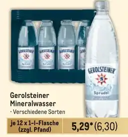 METRO Gerolsteiner Mineralwasser Angebot