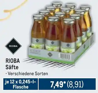 METRO RIOBA Säfte Angebot