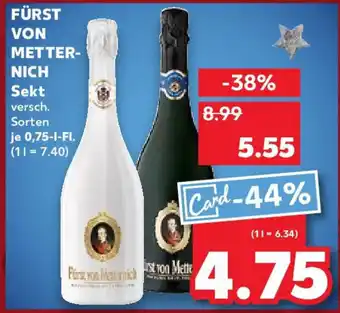 Kaufland FÜRST VON METTER- NICH Sekt Angebot