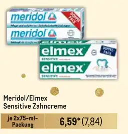 METRO Meridol/Elmex Sensitive Zahncreme Angebot