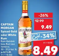 Kaufland CAPTAIN MORGAN Spiced Gold oder White Rum Angebot