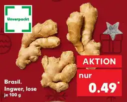 Kaufland Brasil. 0.99 Ingwer, lose Angebot