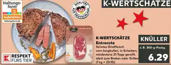 Kaufland K-WERTSCHÄTZE Entrecote Angebot