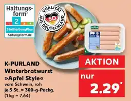 Kaufland K-PURLAND Winterbratwurst Apfel Style Angebot