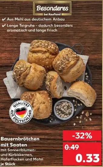 Kaufland Bauernbrötchen mit Saaten Angebot