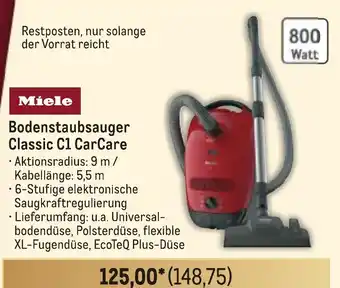 METRO Miele Bodenstaubsauger Classic C1 CarCare Angebot